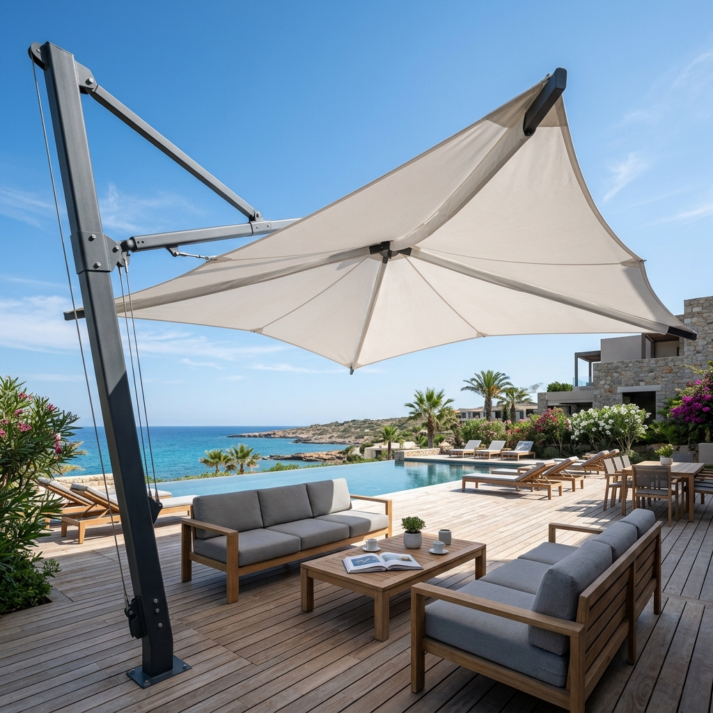 Cantilever Umbrella Tensile Structure