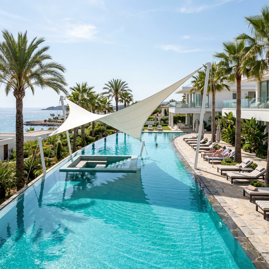 Swimming Pool Tensile Structure